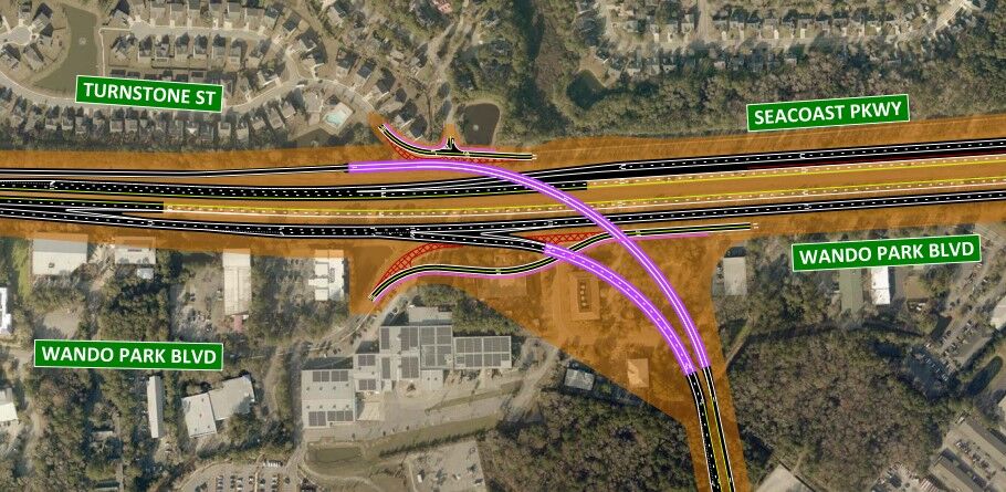 Interstate 526 at Long Point Road Alternative 2
